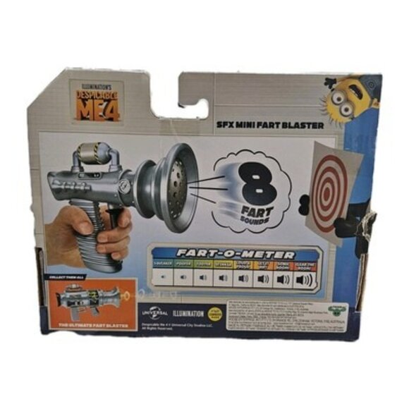 Illumination Despicable Me 4 SFX Mini Fart Blaster Toy With 8 Fart Sounds Pull T - Picture 2 of 3
